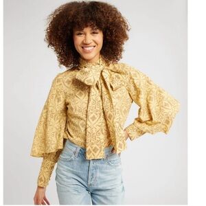 Anthropologie Mille Chic Patterned Women's Blouse